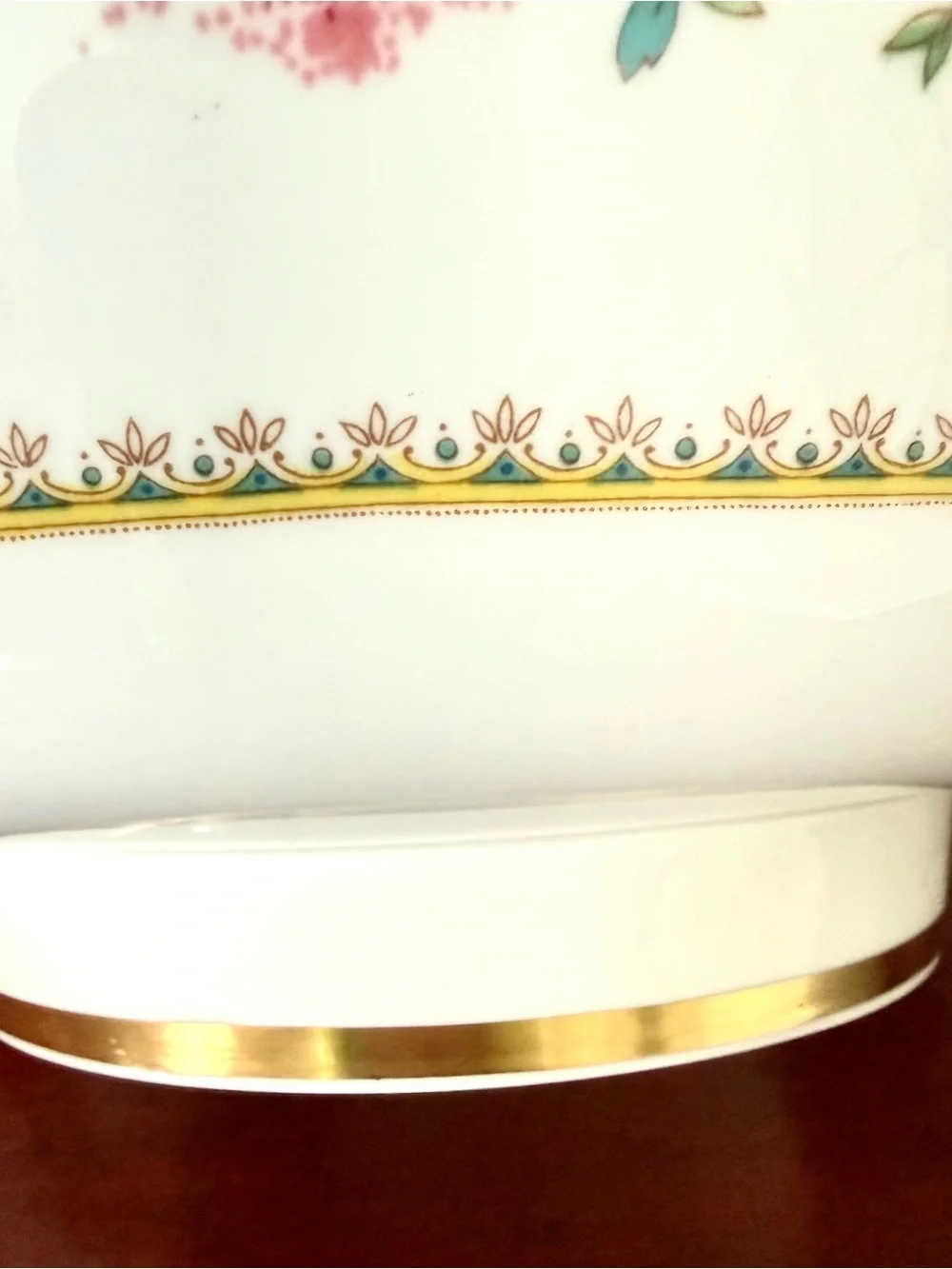 Coalport Ming Rose Bone China Bowl Made in England Vintage Floral Gold Trim